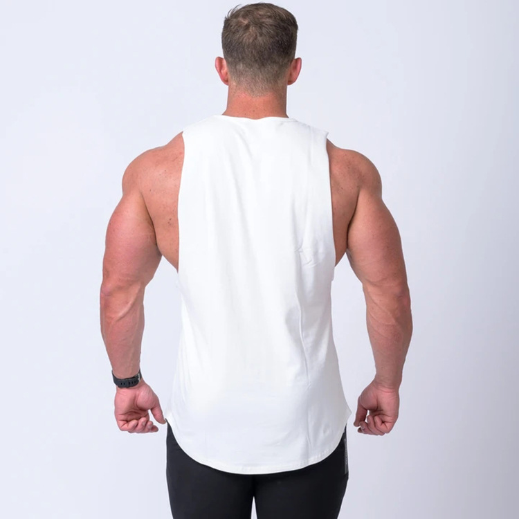 White FITNESS VEST EQUIPMENT TRAINING CLOTHES