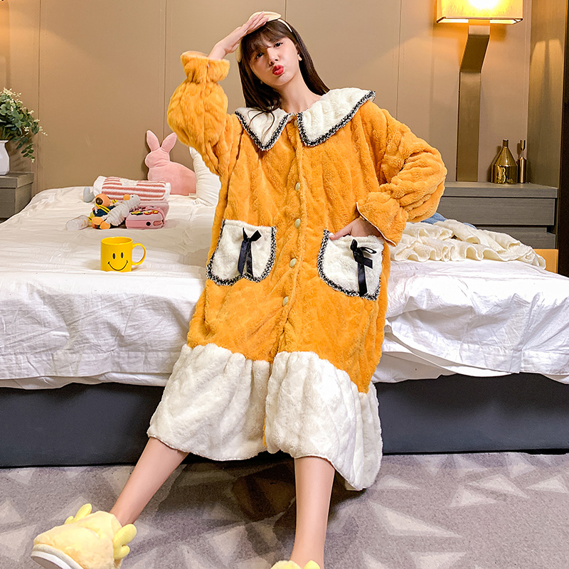 Title 2, Pajamas Women Autumn And Winter Thickened Long-...