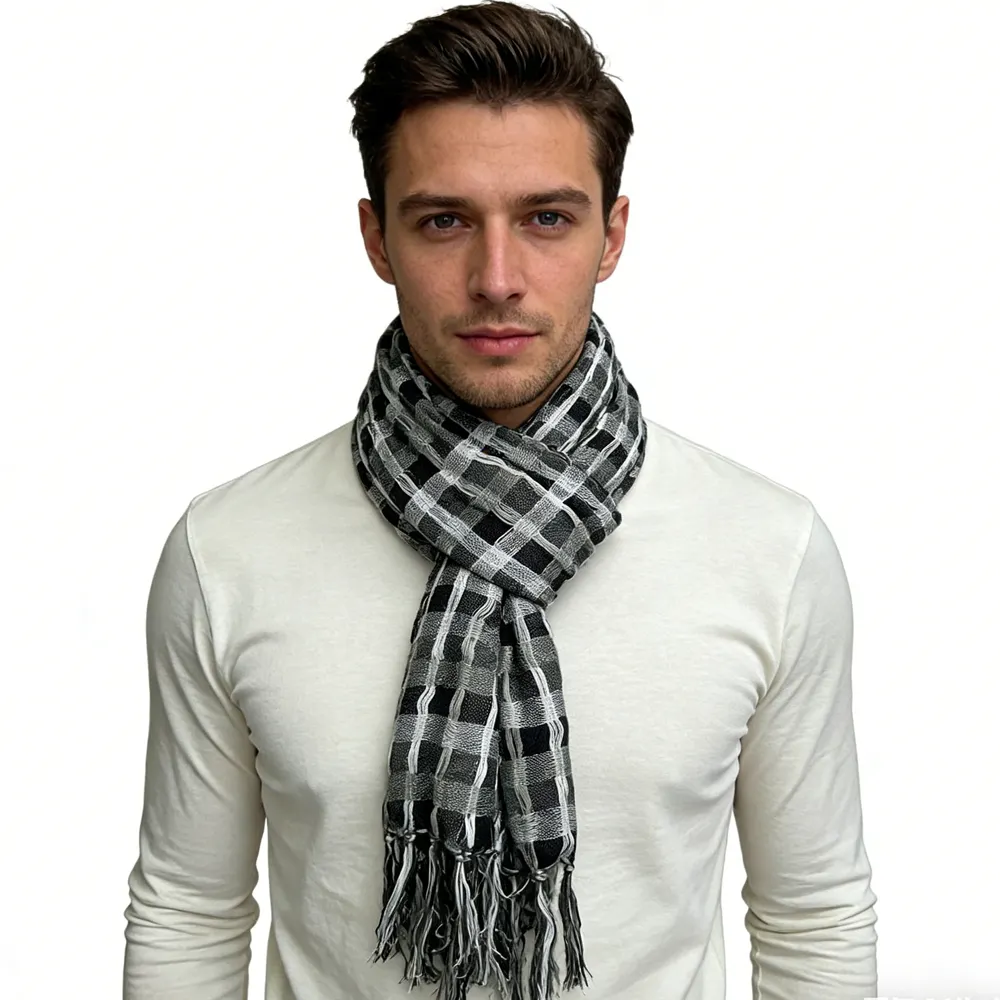Grey Leopard Printed Square Scarf, Minimalist Head