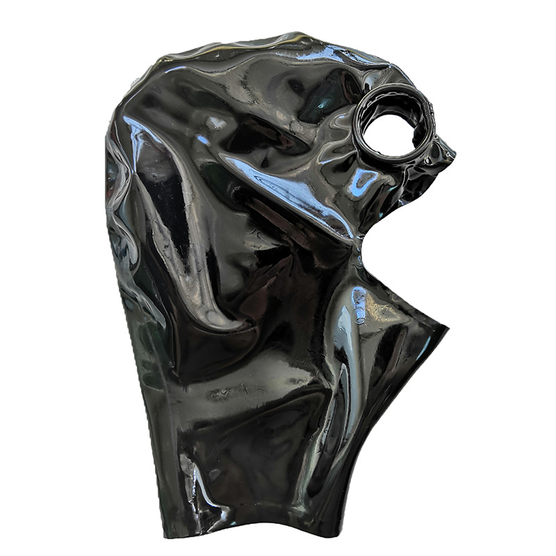 Title 2, Latex Hood Mask For Men And Women