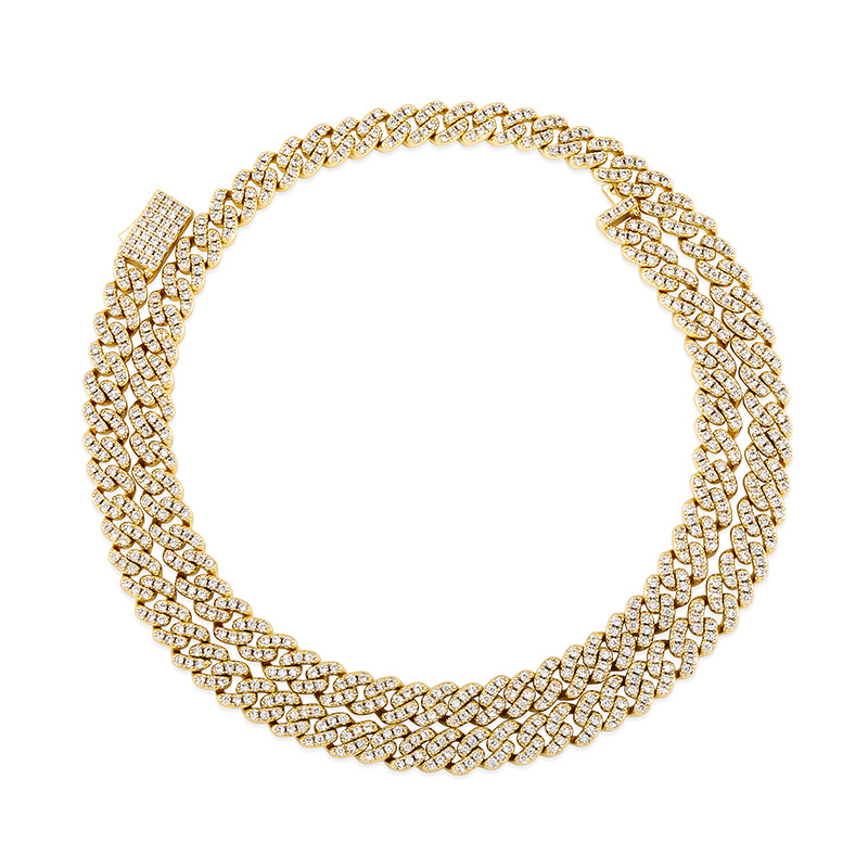 Hip Hop Necklace 6MM Spring Buckle Cuba