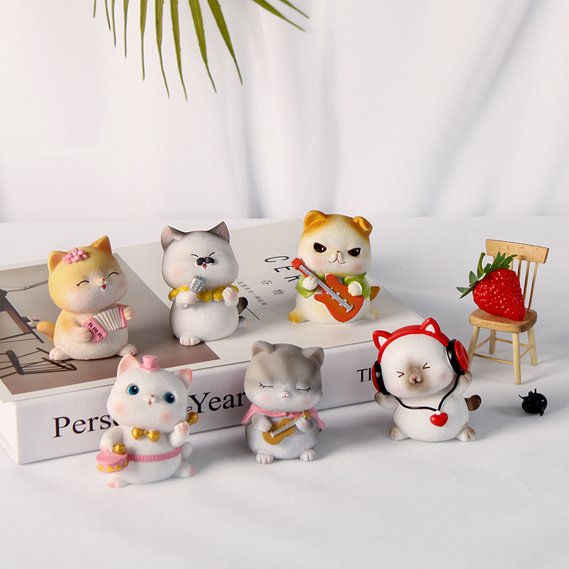 Mr. Cute Cat Resin Crafts Decoration