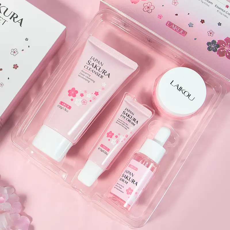Sakura Skin Care Set 4-piece Set Cleansing Eye Cream