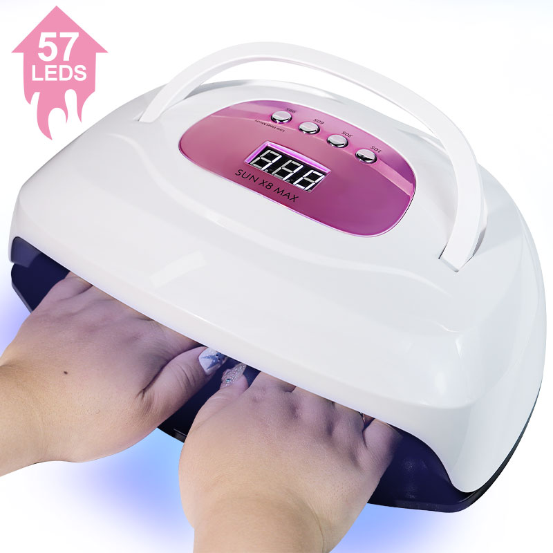 LED UV Lamp Nail Dryer 57 PCS LEDs Fast Drying Nail Gel Polish Manicure Gel Lamp With Motion Sensing LCD Display