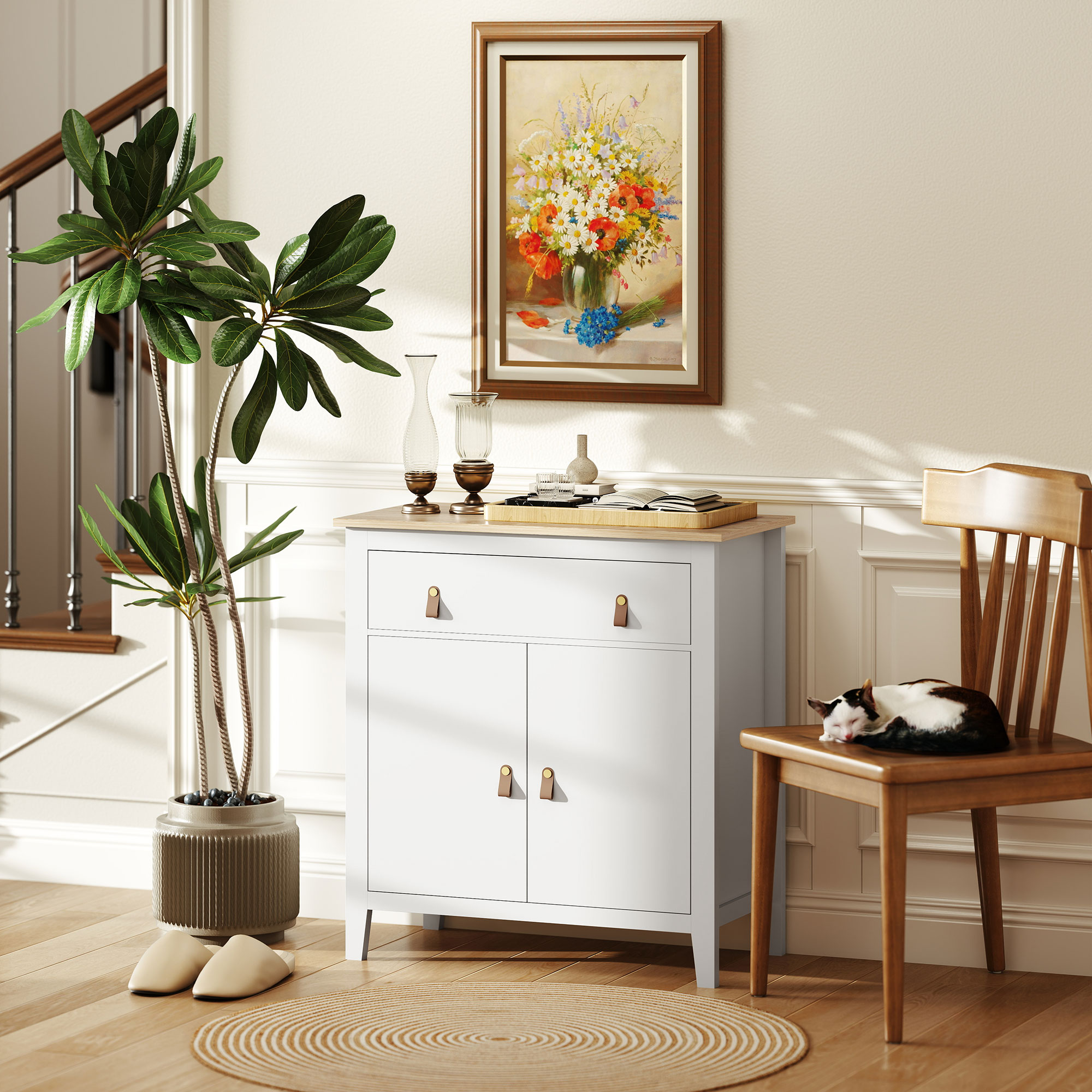 Farmhouse Style Sideboard - White — image 3