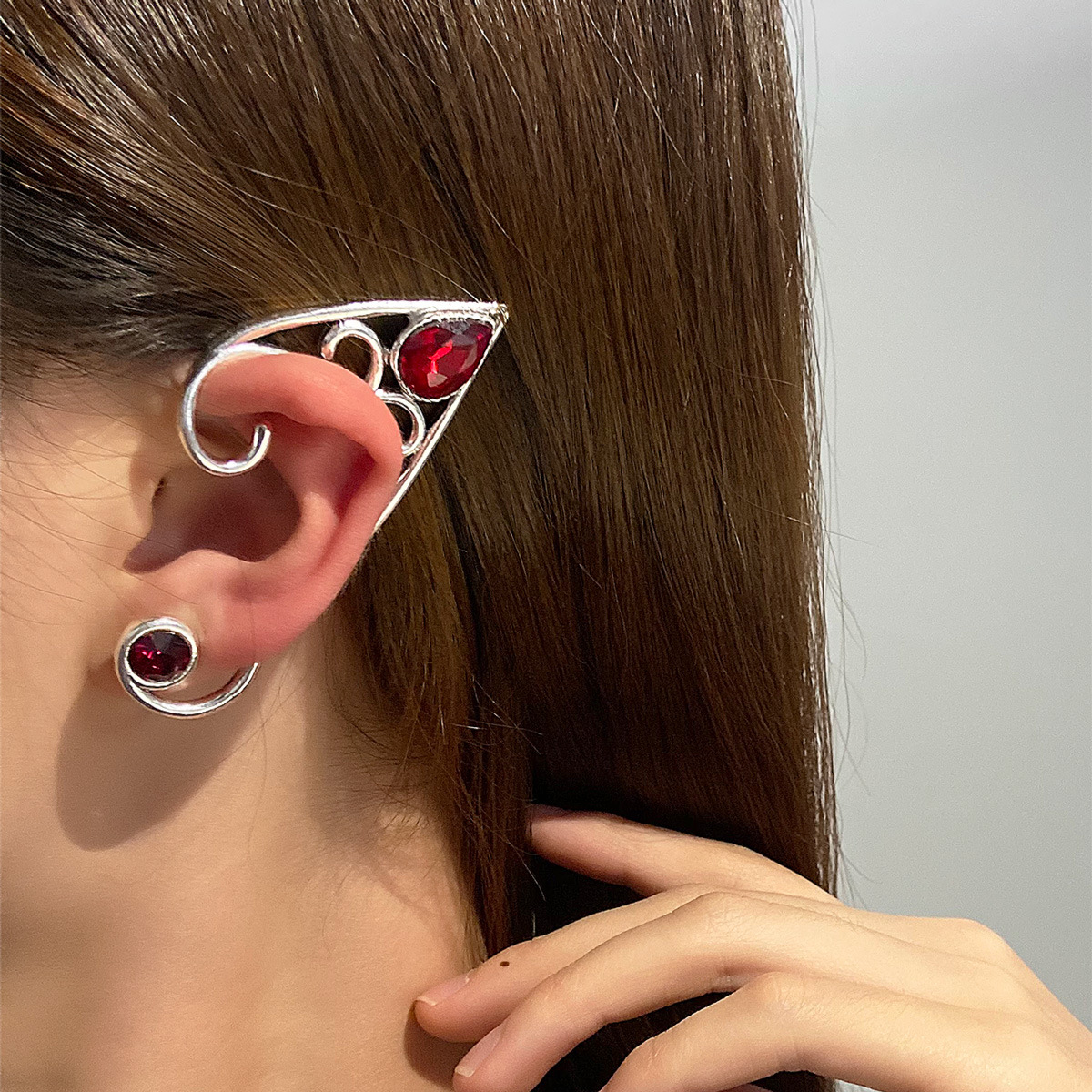 Retro Alloy Contour Earhooks Without Pierced Ear Clips