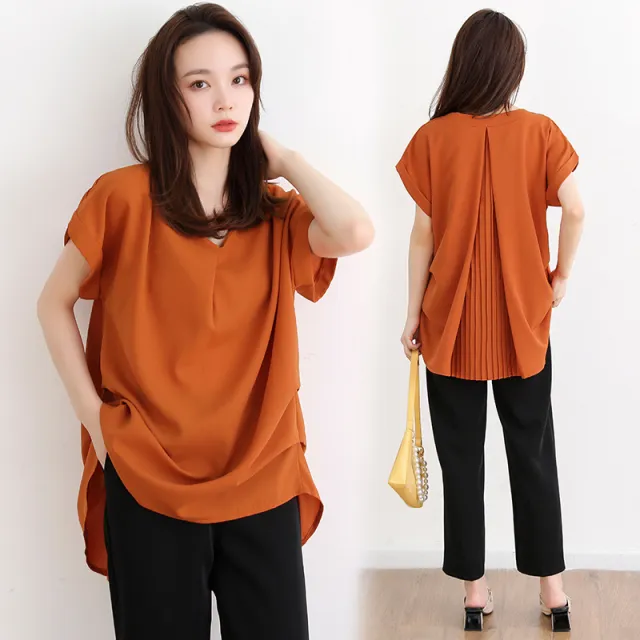 New Style Japanese Women's Blouse Short Sleeve Chiffon Shirt Red - Shop at LoveMi