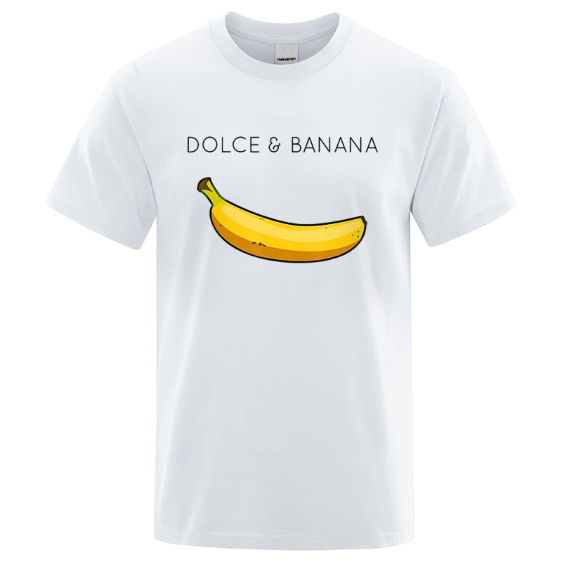 Title 8, Dolce Banana Fashion Print Heren T-shirts