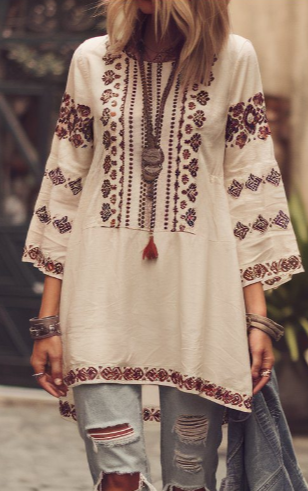 Ladies' Casual Bohemian Top