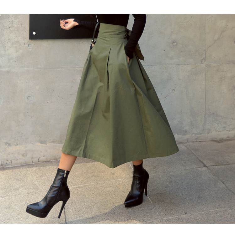 Title 9, A-line umbrella skirt, super trendy with a bow....