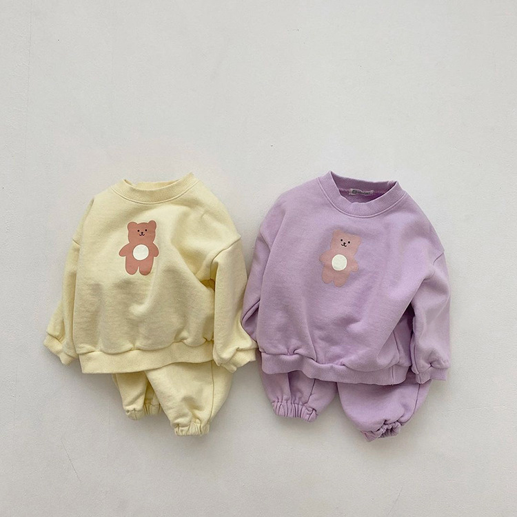 Baby Bear Print Casual Boys And Girls