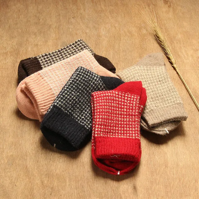 Thick Needle And Thread Thickened Warm Wool Socks Shape6 - Shop at LoveMi