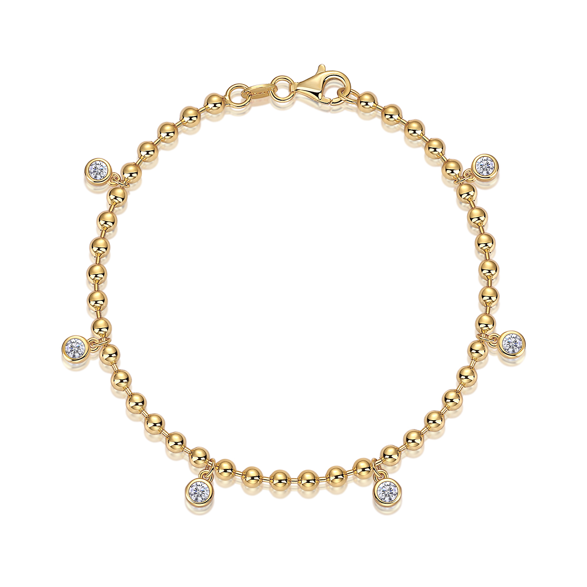 1Luxury Fashion Mossan Diamond S925 Silver Bracelet Comparable To Natural Diamonds Prohibit Tk Sales