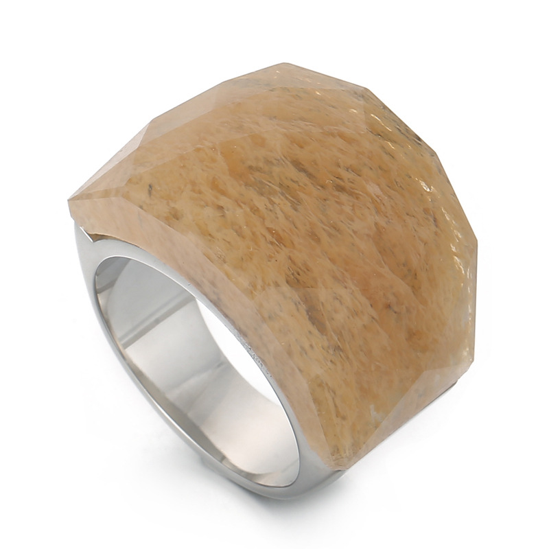 Women's Fashion Natural Stone Ring Kr82734Gc - Shop at LoveMi