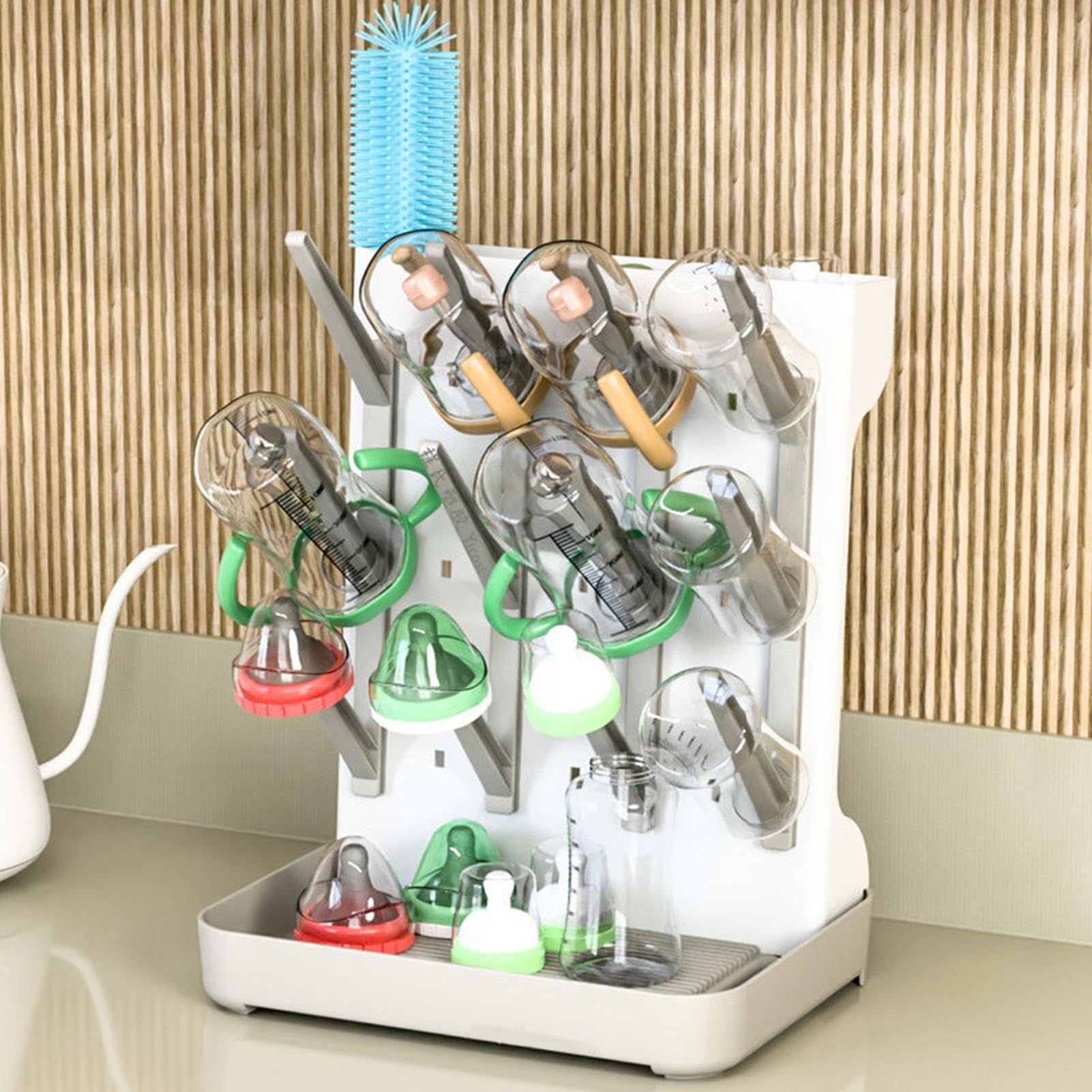 Termichy Baby Bottle Drying Rack Large Vertical Bottle Dryer Rack Holder 15x