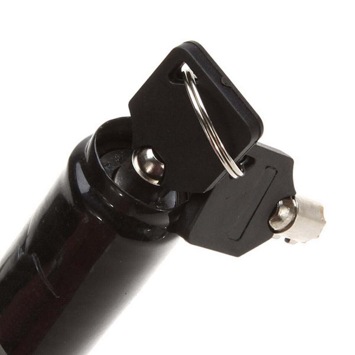 U Shaped Bike Lock Plum Pin W Two Keys Heavy Duty Cable — image 6