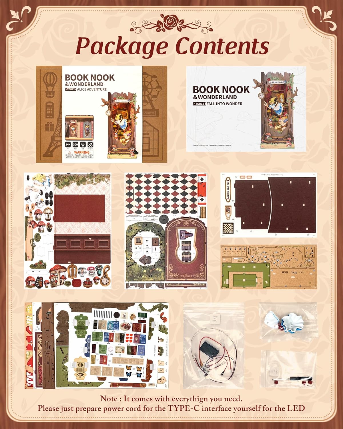 Rolife Tree Hole Wonderland Adventure Book Nook view 3