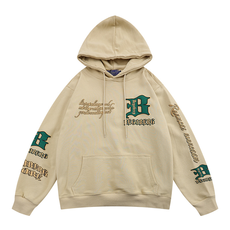 Men's And Women's Loose Letter Print Hoodie