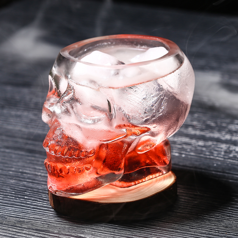 Title 4, Skull Wine Glass Halloween Special Shaped Perso...