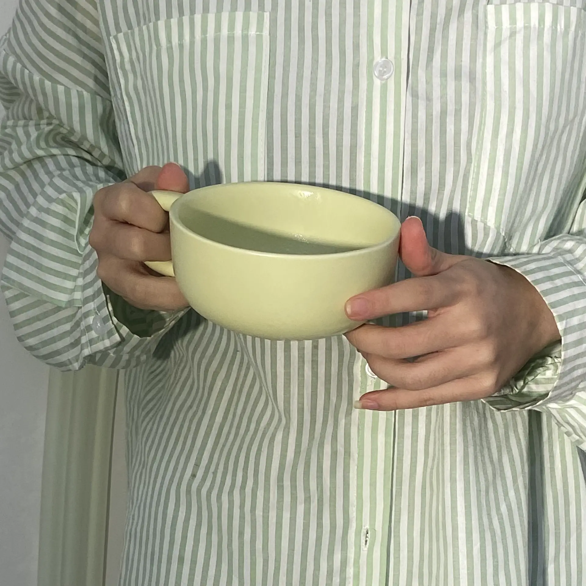 Milk Ceramic Mark Coffee Cup