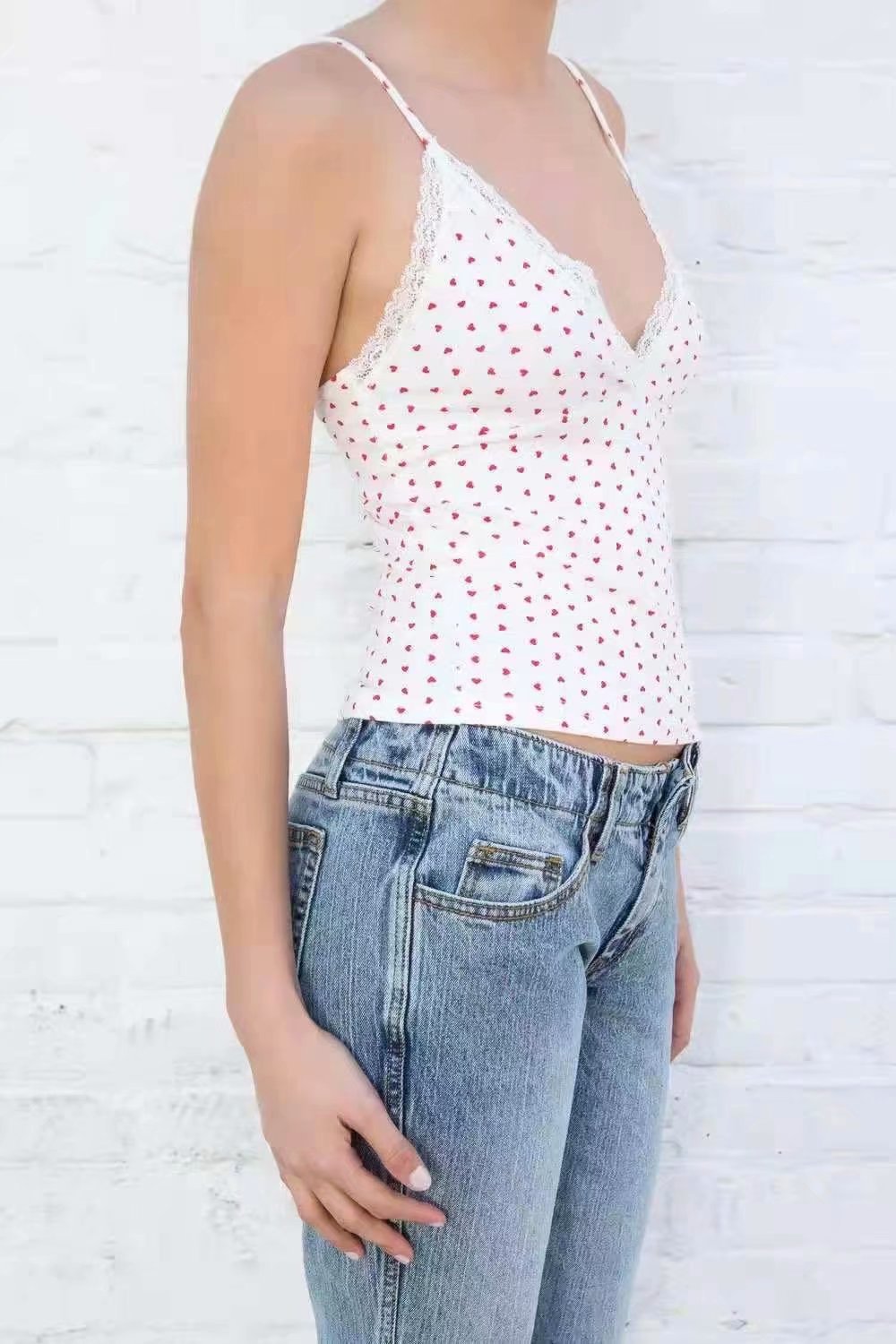 Ladies Simple Summer Love Printed Camisole