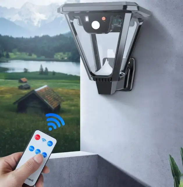 New Chinese Style Outdoor Solar Wall Lamp