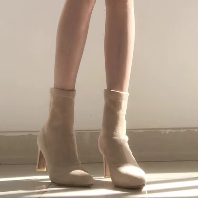 Faux Suede Ankle Boots, picture 4 of 4