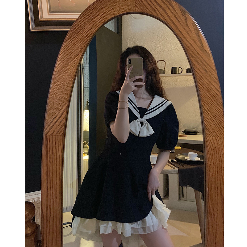 Title 4, Abito lungo stile navy New Lolita Academy estivo