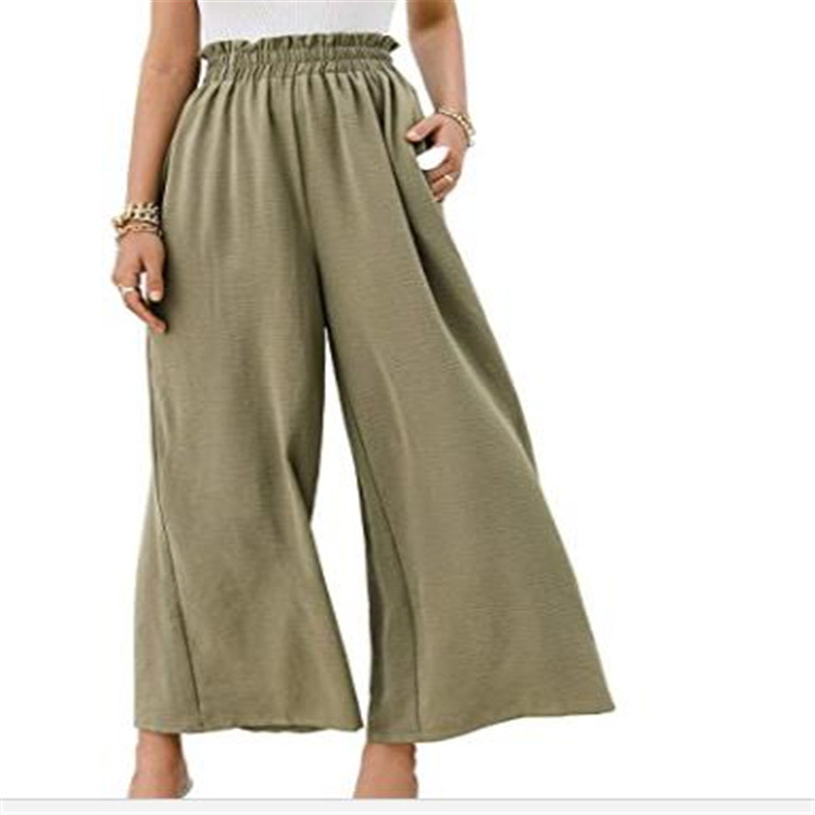 Title 4, Spring And Autumn Wide Leg Pants Cotton Loose S...