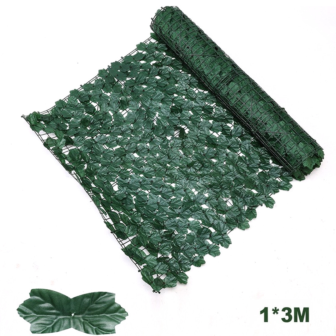 Artificial Hedge Fake Ivy Leaf Garden Fence Privacy Screening Roll Wall Panel — image 2