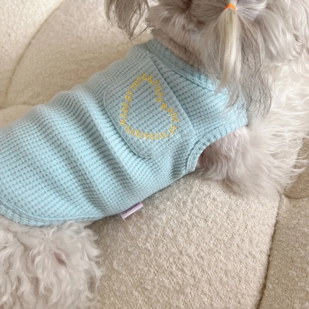 Fashion Summer Pet Vest Clothing - Baby Blue