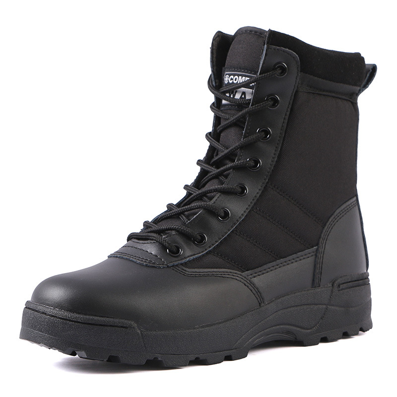 Title 1, Combat Boots Tactical Black High-top Outdoor B...