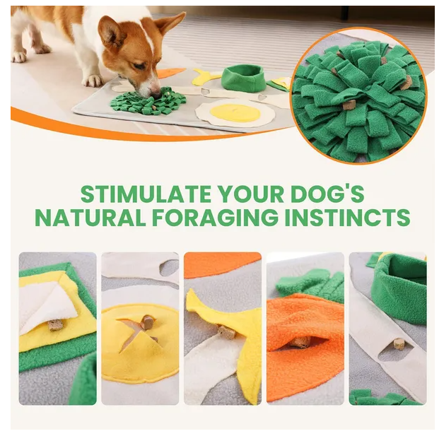 Snuffle Mat For Dogs Large Breed 19x23 Inch Keeps Pets Busy Indoors Comfortable