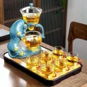 Blue Bull Set With Bamboo Plat