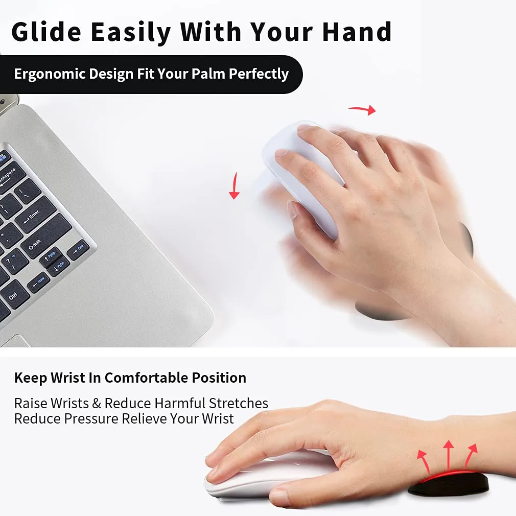 Ergonomic Mouse Wrist Rest Mouse Pads Silicon Gel Non-Slip Streamline Wrist Rest Support Mat Computer Mouse Pad For Office Gaming PC Accessories – image 5
