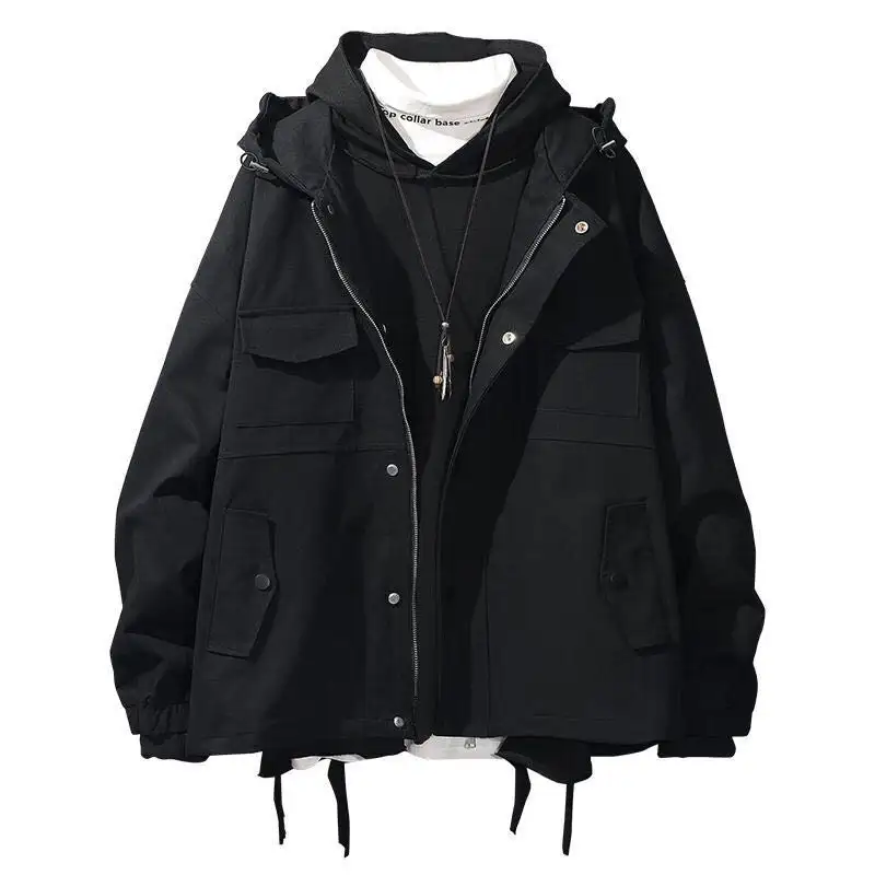Trend Color Matching Tide Brand Tooling Jacket Men's Jacket
