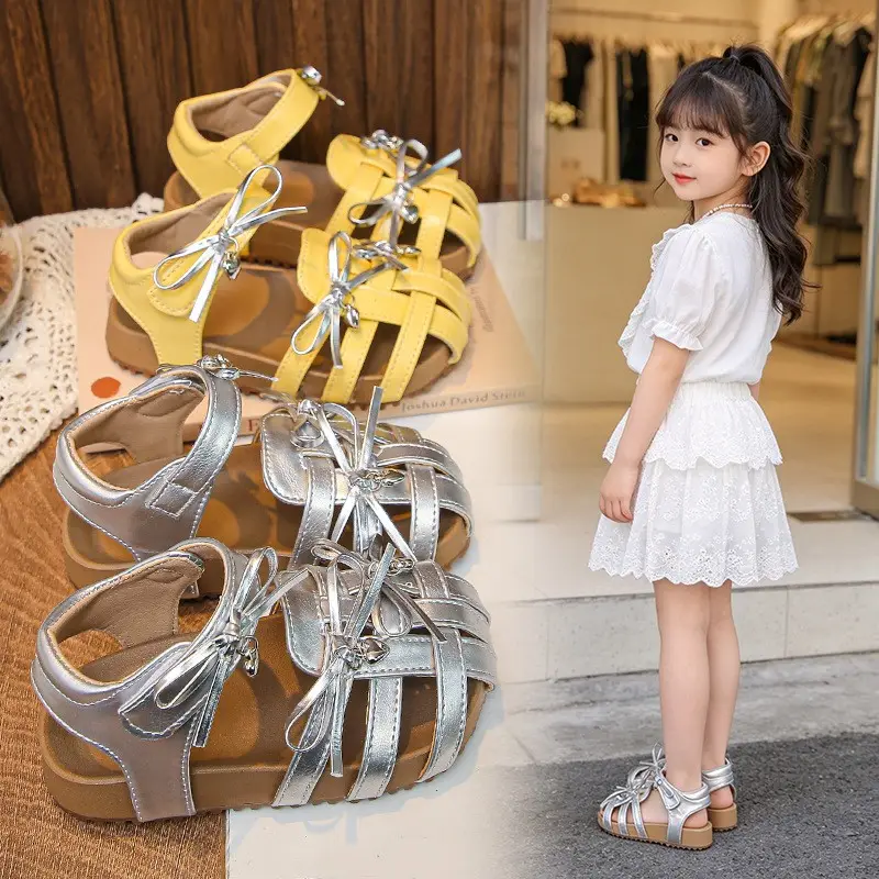 2026 Summer New Girls Sandals, Woven Style
