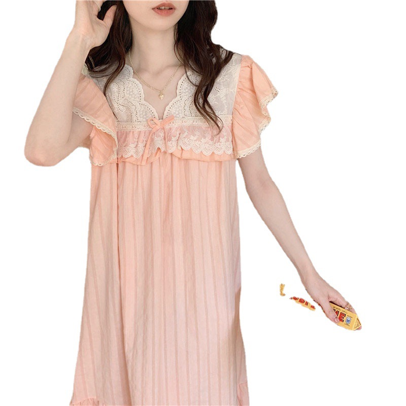 Orange powder nightdress