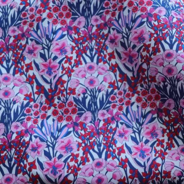 Cotton Fabric Digital Printed Clothing Red Chestnut Flowers 1M - Shop at LoveMi