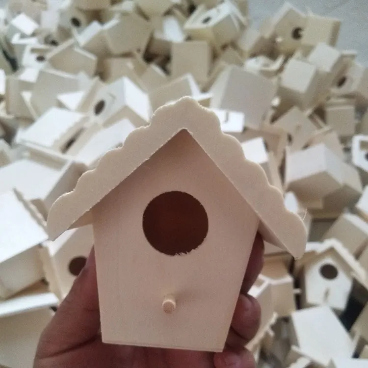 Creative Wooden Bird Nest Ornaments - Style3