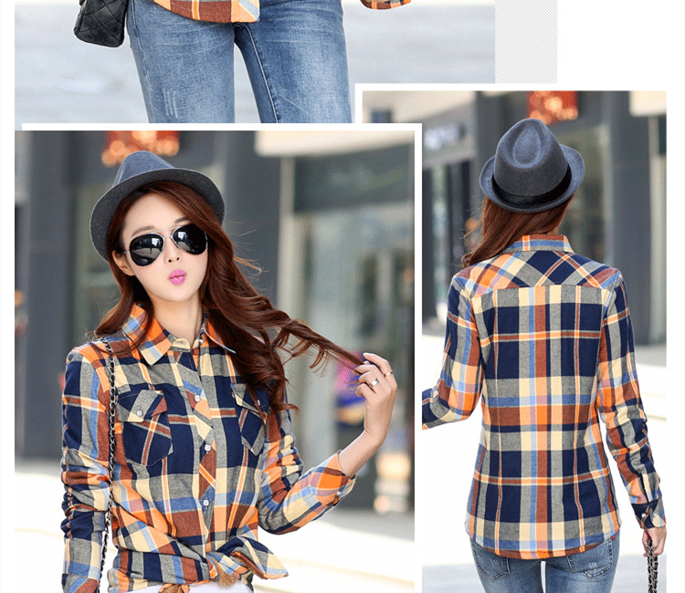 Title 2, Shirt Plus Fleece Plaid Shirt Slim Jacket