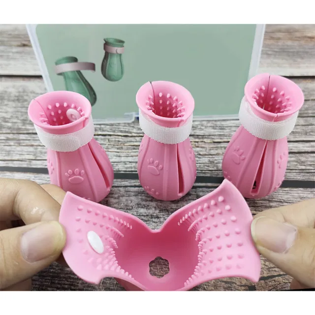 Adjustable Cat Foot Claw Cover Anti Scratch Prickly Nail Glove Cat Boots For Cats Only, Anti Scratch Cat Feet Claw Covers Adjustable Prickly Anti O... Pink - Shop at LoveMi