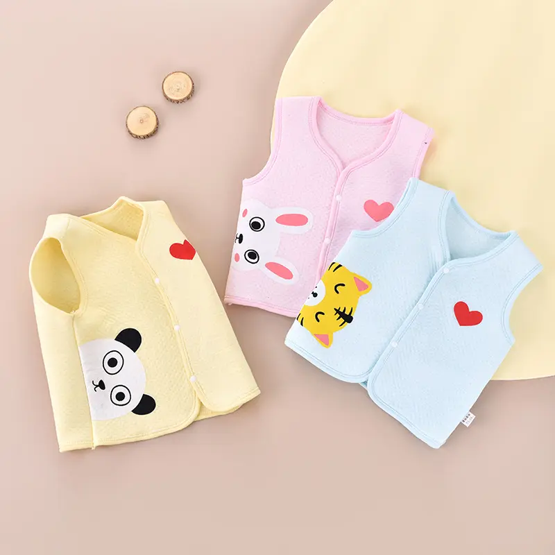Pure Cotton Newborn Vest Warm Waistcoat