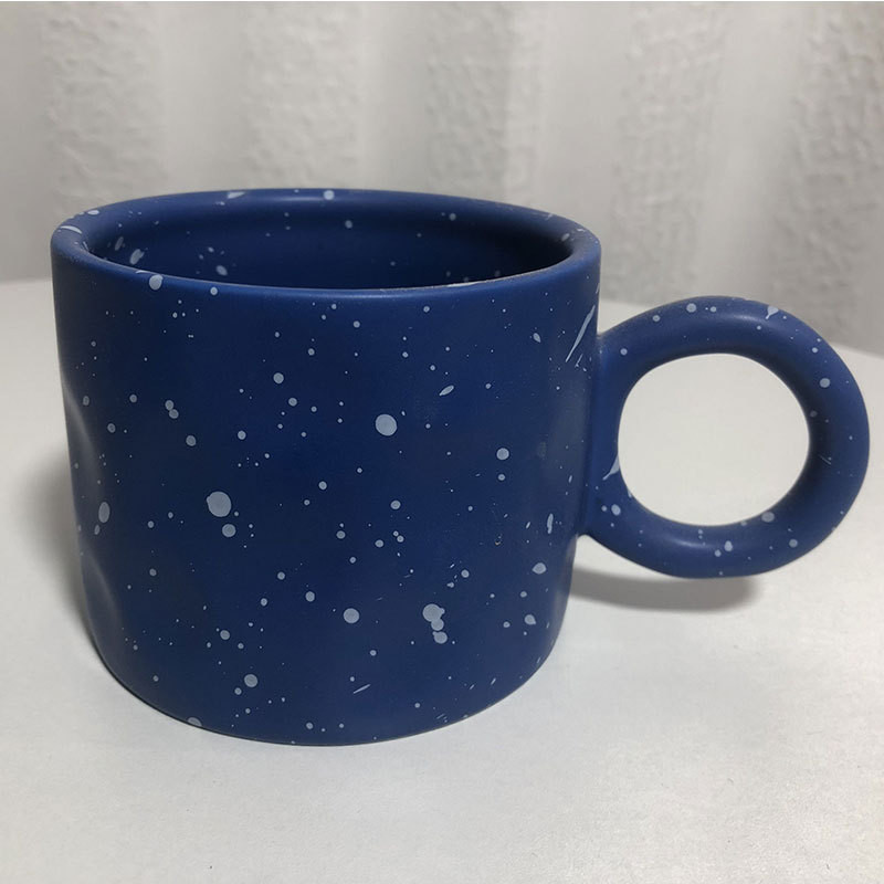 Title 9, Creative Handmade Splash Ink Mug Ceramic Cup An...