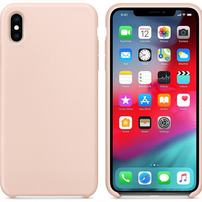Funda silicona líquida color sólido protectora para celular