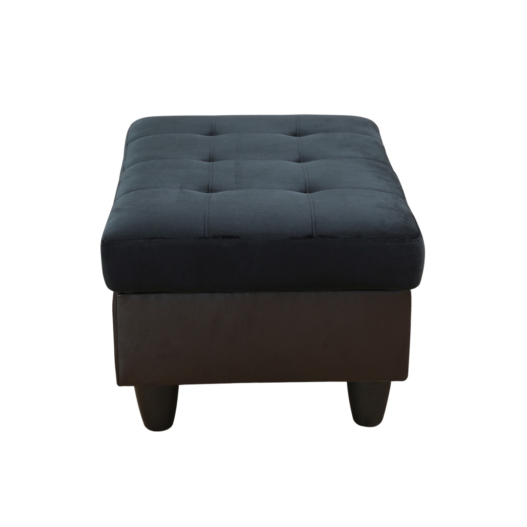 Pickup Only--Dark Blue And Brown Color Lint And PVC 3-Piece Couch Living Room Sofa Set