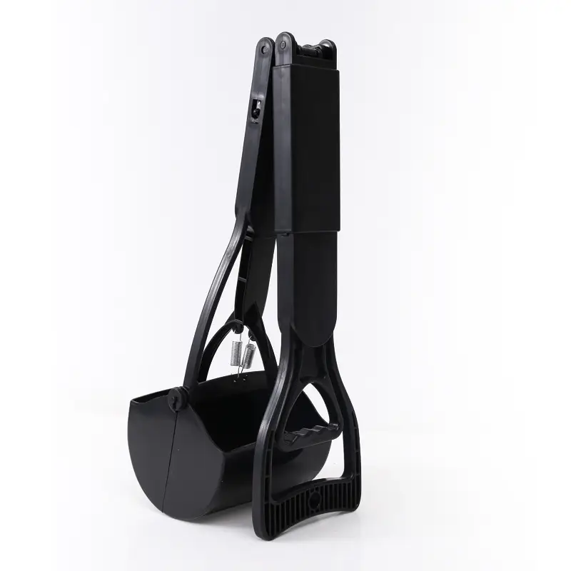 31in Pooper Scooper, Foldable Dog Pooper Scooper With Unbreakable Material And Durable Spring For Grass And Gravel