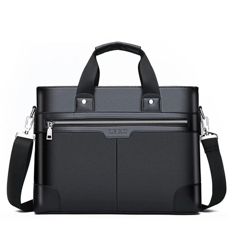 Men's Official Document Men's Single Shoulder Messenger Bag - Black