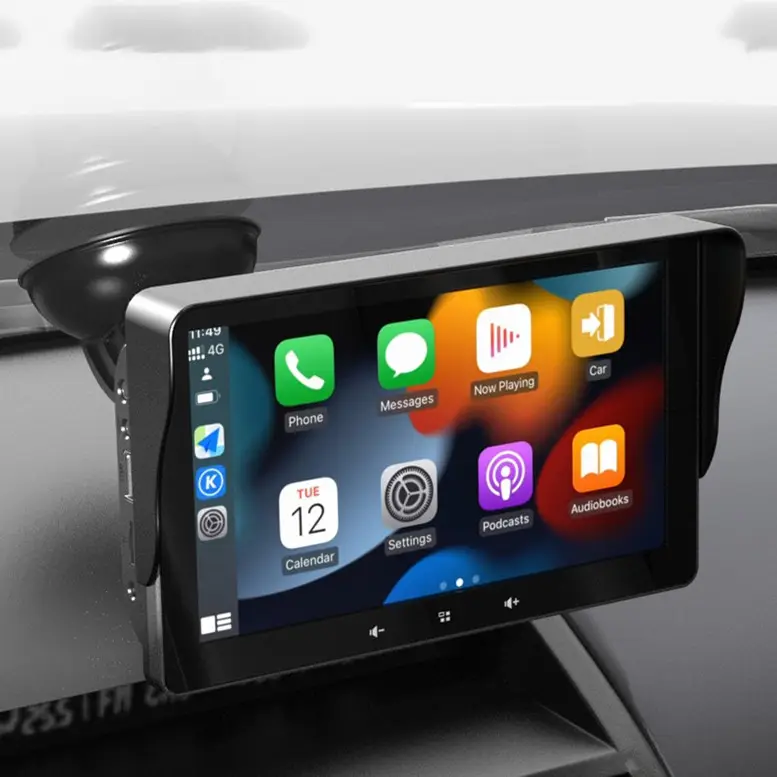 7 Car Wireless CarPlay Display Cigarette Lighter
