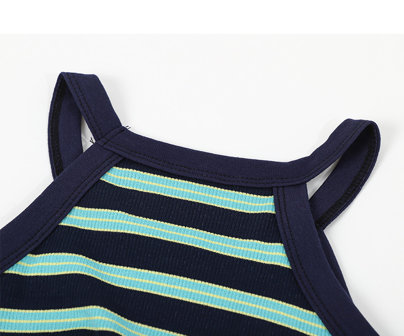 Women's Striped Off Shoulder Knitted Long Sleeve T-shirt